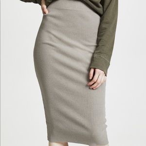 James Perse Melange Rib Skinny Skirt, size 3